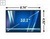 B101AW06 V.0 10.1-inch AUO LCD Panel WSVGA (1024x600) Matte