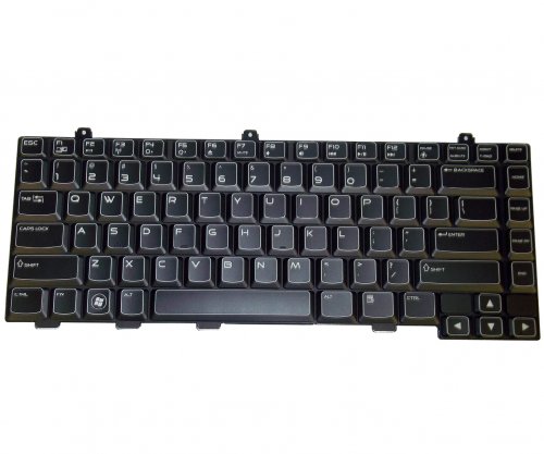 Black Laptop US Keyboard for Dell Alienware M14x - Click Image to Close