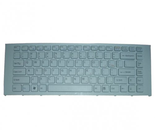 White Laptop Keyboard for Sony VPC-EA18C EA28C EA35EC EA38EC - Click Image to Close