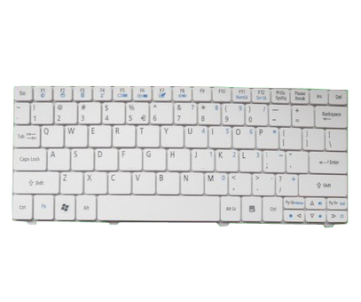 White Laptop Keyboard for Acer Aspire One 751 751h series - Click Image to Close
