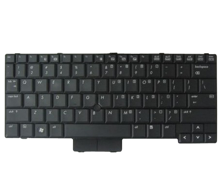 Black Laptop us Keyboard for HP EliteBook 2530p 2510p - Click Image to Close