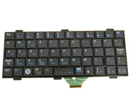 Black Laptop US Keyboard for Fujitsu LifeBook U810 - Click Image to Close