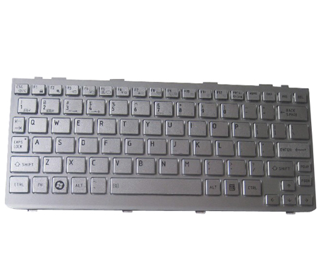 Silver Laptop Keyboard for Toshiba mini NB200 NB200-00P NB200-10 - Click Image to Close