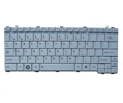White Laptop Keyboard for Toshiba Satellite U400 U405 U405D - Click Image to Close
